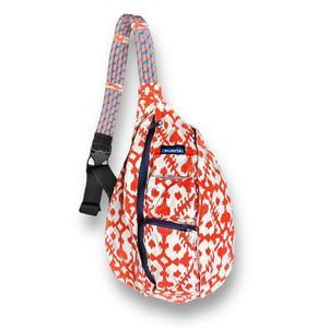 KAVU Original Rope Sling Bag Hot Blot Orange Crossbody Backpack Large Pockets